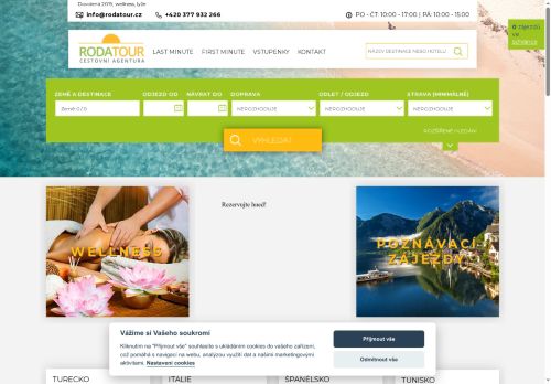Zobrazit webové stránky Cestovní agentura - RODATOUR