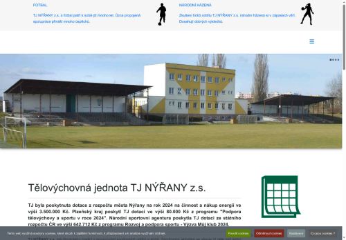 Zobrazit webové stránky Tělovýchovná jednota Nýřany