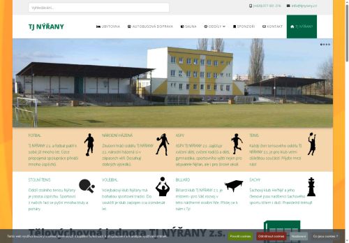 Zobrazit webové stránky Tělovýchovná jednota Nýřany