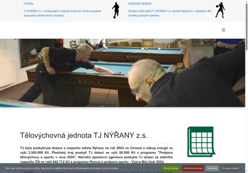 Zobrazit webové stránky Tělovýchovná jednota Nýřany