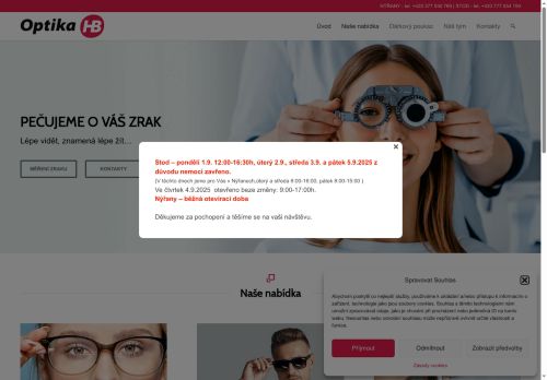 Zobrazit webové stránky Optika HB