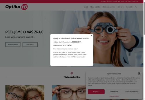 Zobrazit webové stránky Optika HB