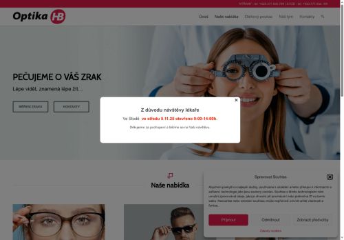 Zobrazit webové stránky Optika HB