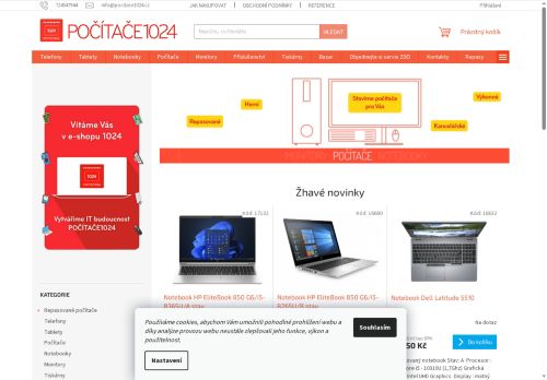 Zobrazit webové stránky Počítače1024