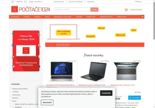 Zobrazit webové stránky Počítače1024
