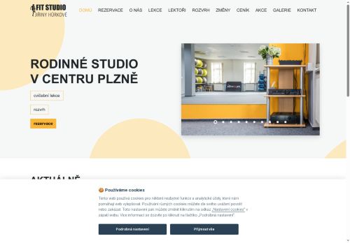 Zobrazit webové stránky Fit studio Jiřiny Hůrkové