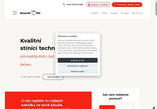 Zobrazit webové stránky Alexandr Will - stínící technika