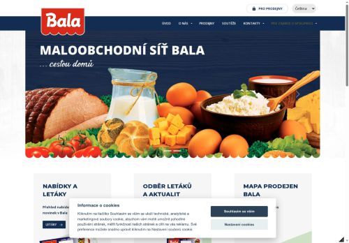 Zobrazit webové stránky BALA - potraviny 