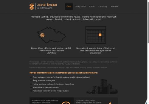 Zobrazit webové stránky Zdeněk Šmejkal - elektrorevize