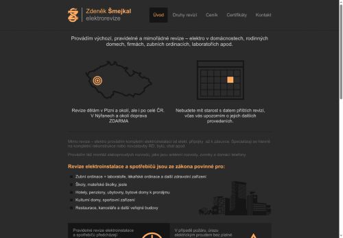 Zobrazit webové stránky Zdeněk Šmejkal - elektrorevize
