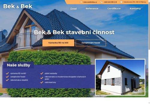 Zobrazit webové stránky Bek a Bek