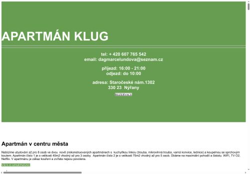 Zobrazit webové stránky Apartmán Klug