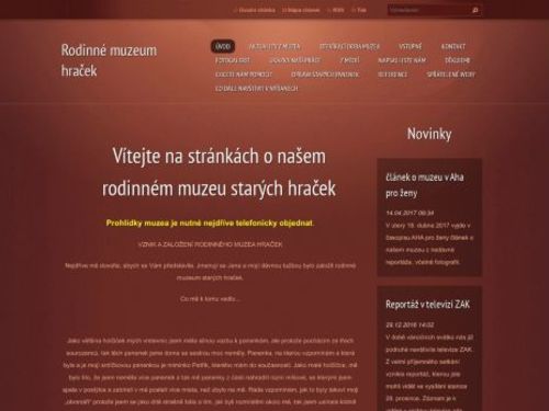 Rodinné muzeum hraček