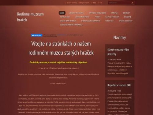 Rodinné muzeum hraček