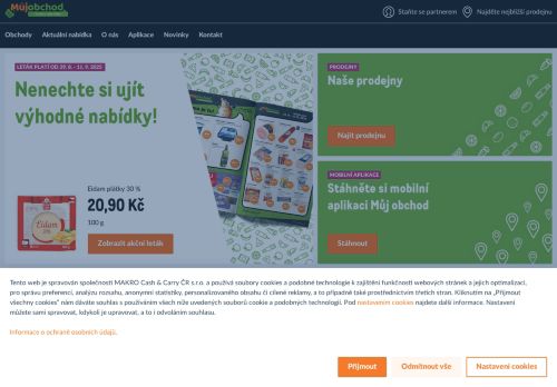 Zobrazit webové stránky Můjobchod - Potraviny Sokolovská