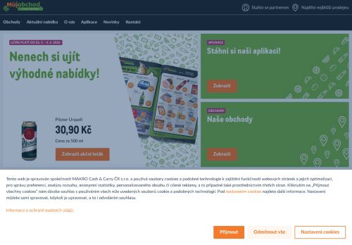 Zobrazit webové stránky Můjobchod - Potraviny Sokolovská