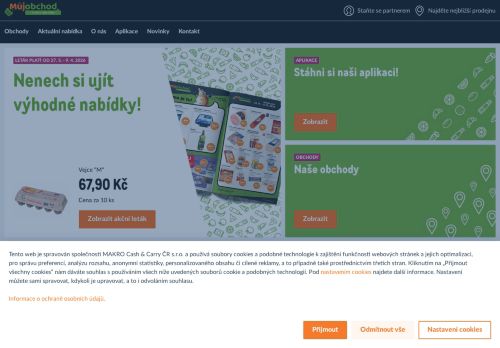 Zobrazit webové stránky Můjobchod - Potraviny Sokolovská