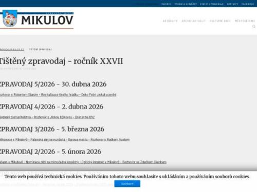 Zpravodaj města Mikulov