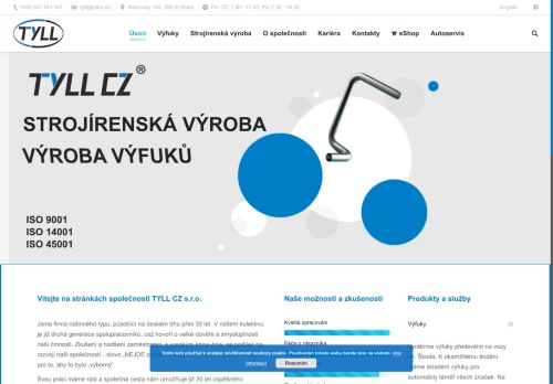 TYLL CZ s.r.o. nabízí práci na pozici seřizovač/ka a obsluha strojů v obci Nebovidy