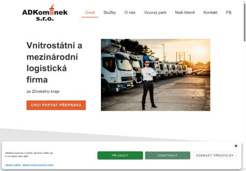 ADKomínek s.r.o. nabízí práci na pozici řidič sk. C v obci Uherský Brod