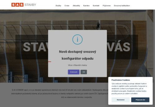 S-A-S STAVBY spol. s r.o. nabízí práci na pozici Skladník, řidič manipulačních vozíků   m/ž v obci Znojmo