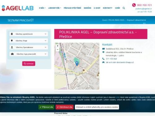 Odběrová laboratoř Poliklinika AGEL