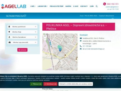 Odběrová laboratoř Poliklinika AGEL