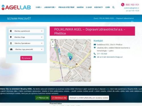 Odběrová laboratoř Poliklinika AGEL