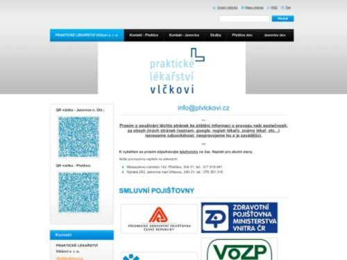 PRAKTICKÉ LÉKAŘSTVÍ Vlčkovi s.r.o. - MUDr. Jana Vlčková
