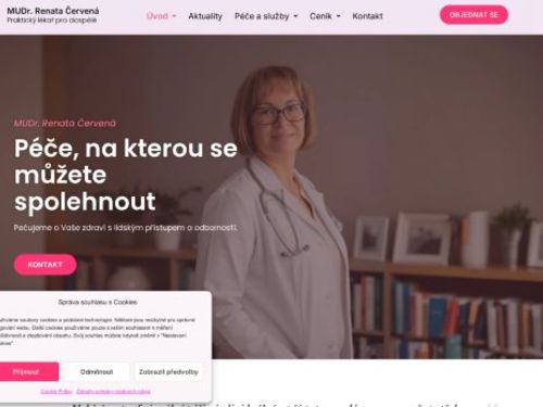 Praktický lékař pro dospělé - MUDr. Renata Červená