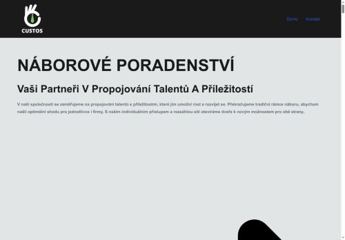custos s.r.o. nabízí práci na pozici provozní chemik v obci Roztoky