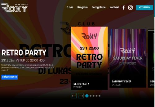 Zobrazit webové stránky Roxy Club Třebíč