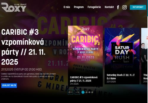 Zobrazit webové stránky Roxy Club Třebíč