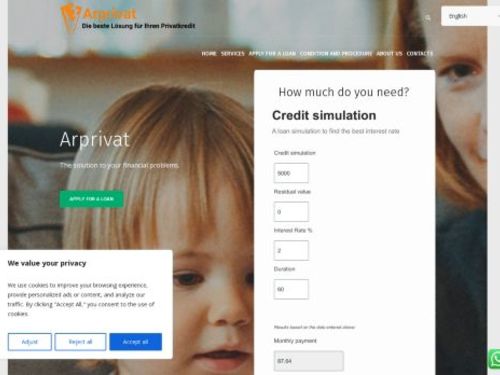 Arprivat: Online půjčka až 7 500 000 Kč - Žádejte nezávazně zdarma