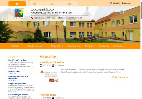Základní škola a mateřská škola Chyňava nabízí práci na pozici Speciální pedagogové v obci Chyňava