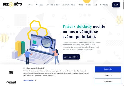Webové stránky BEE účto s.r.o., Klatovy
