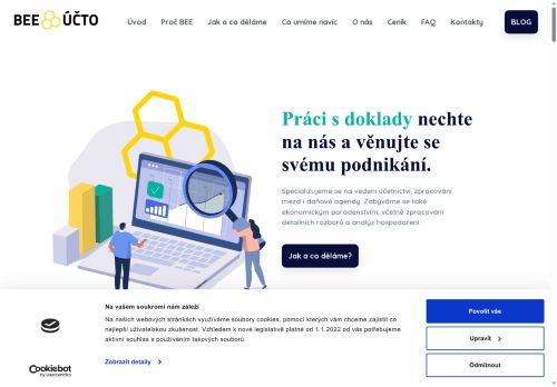Webové stránky BEE účto s.r.o., Klatovy