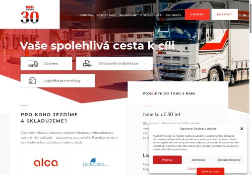 Zobrazit webové stránky MOSS logistics