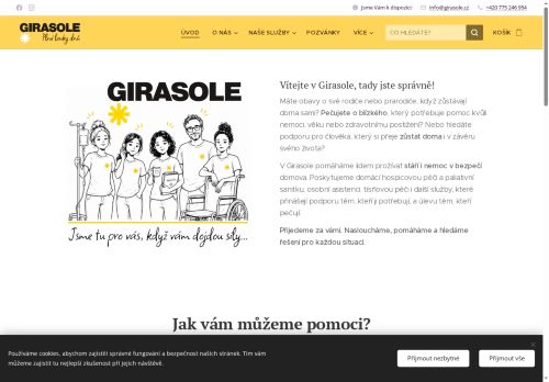 Webové stránky Girasole, sdružení pro pomoc a rozvoj z. s., Hustopeče