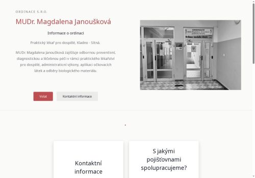Zobrazit webové stránky Praktický lékař pro dospělé - MUDr. Magdalena Janoušková