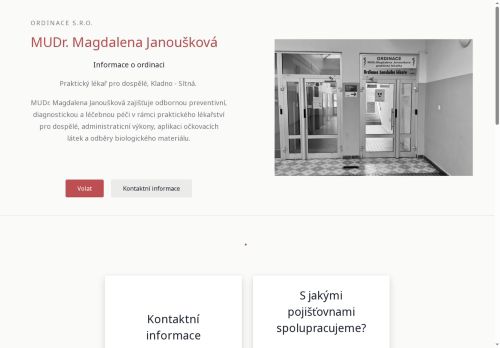 Zobrazit webové stránky Praktický lékař pro dospělé - MUDr. Magdalena Janoušková