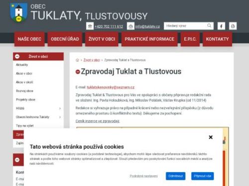 Zpravodaj Tuklat a Tlustovous