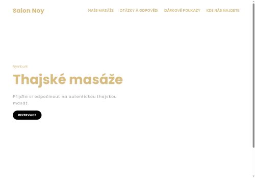 Webové stránky Supamasáže s.r.o., Nymburk