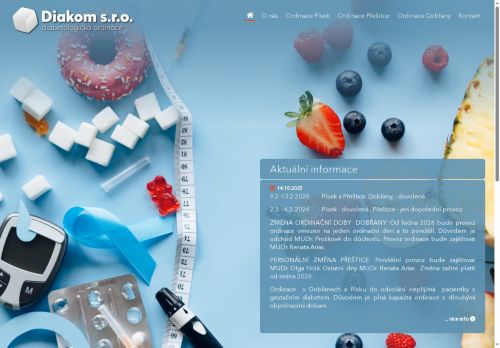 Zobrazit webové stránky Diabetologická ordinace Diakom s.r.o. - MUDr. Renata Arias, MUDr. Rolando Arias