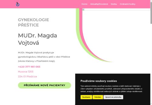 Zobrazit webové stránky Gynekologická ambulance - MUDr. Magda Vojtová