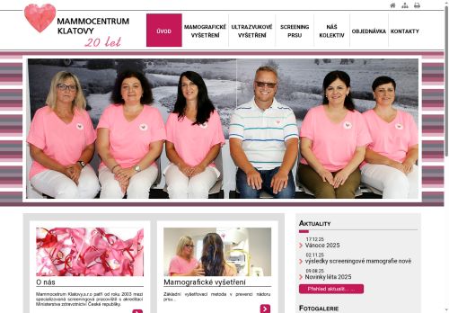 Zobrazit webové stránky MAMMOCENTRUM KLATOVY, s.r.o. - sonografie