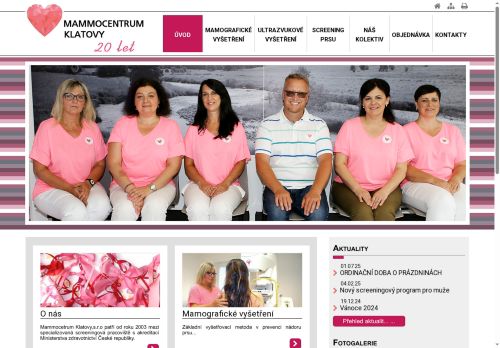 Zobrazit webové stránky MAMMOCENTRUM KLATOVY, s.r.o. - sonografie