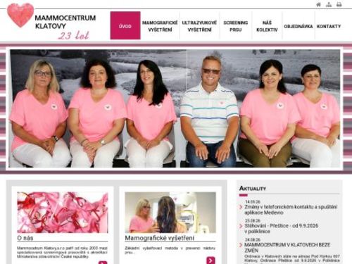 MAMMOCENTRUM KLATOVY, s.r.o. - sonografie