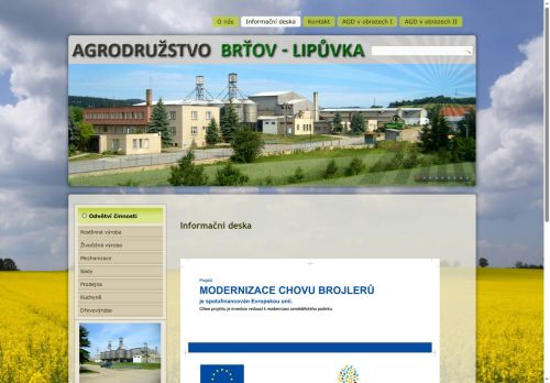 AGRODRUŽSTVO Brťov-Lipůvka nabízí práci na pozici Rozvoz obědů v obci Brťov-Jeneč