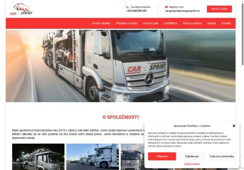 Webové stránky EU PROTRUCK s.r.o., Loukov